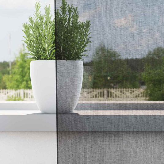 Vidaxl gordijnen voile met doorvoertules 2 st 140x260 cm zwart