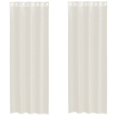 Vidaxl gordijnen voile met doorvoertules 2 st 140x300 cm crème