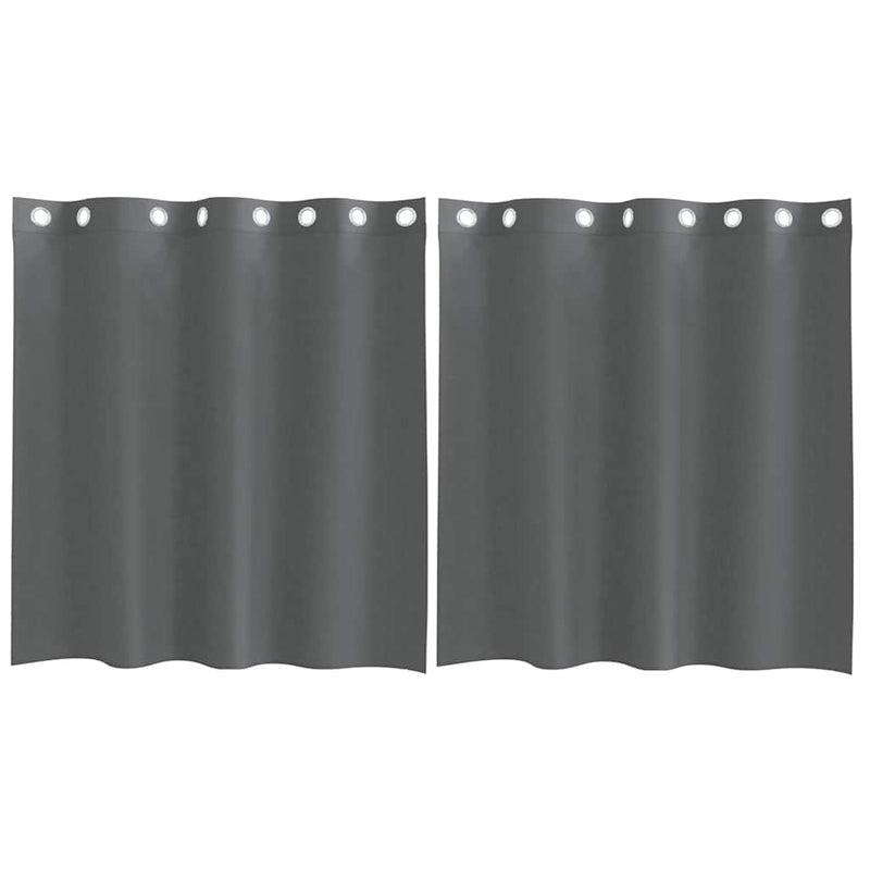 Load image into Gallery viewer, Vidaxl gordijnen voile met doorvoertules 2 st 140x140 cm donkergrijs
