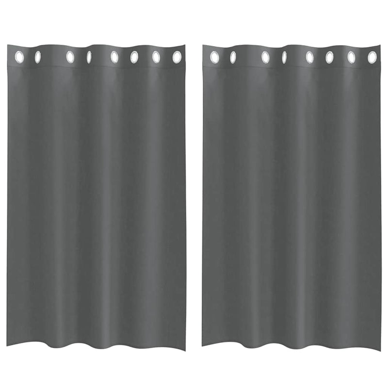 Load image into Gallery viewer, Vidaxl gordijnen voile met doorvoertules 2 st 140x175 cm donkergrijs
