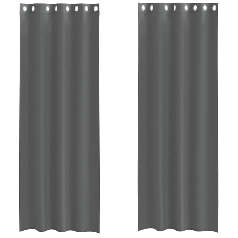 Load image into Gallery viewer, Vidaxl gordijnen voile met doorvoertules 2 st 140x260 cm donkergrijs
