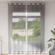 Vidaxl gordijnen voile met doorvoertules 2 st 140x300 cm donkergrijs