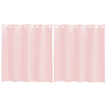 Vidaxl gordijnen voile met doorvoertules 2 st 140x140 cm lichtroze