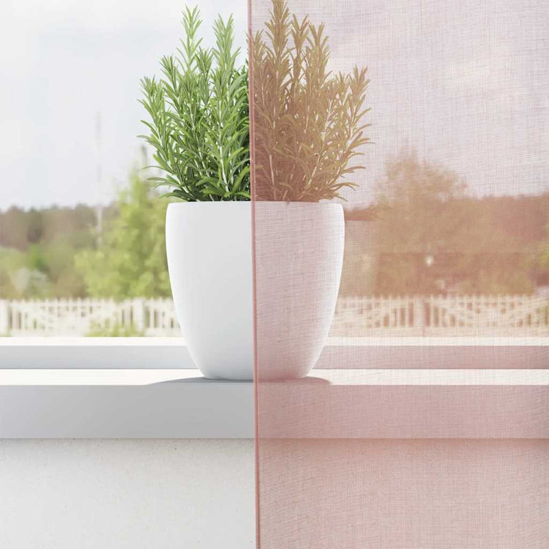 Load image into Gallery viewer, Vidaxl gordijnen met doorvoertules 2 st 140x225 cm roze
