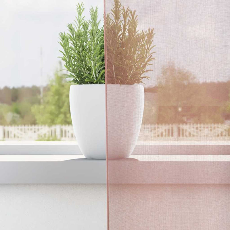 Load image into Gallery viewer, Vidaxl gordijnen voile met doorvoertules 2 st 140x300 cm roze
