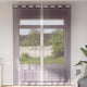 Vidaxl gordijnen voile met doorvoertules 2 st 140x300 cm paars