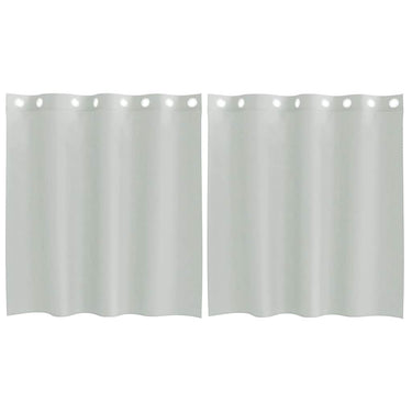 Vidaxl gordijnen voile met doorvoertules 2 st 140x140 cm lichtgrijs
