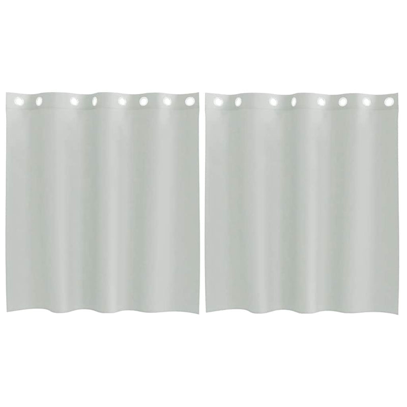 Load image into Gallery viewer, Vidaxl gordijnen voile met doorvoertules 2 st 140x140 cm lichtgrijs
