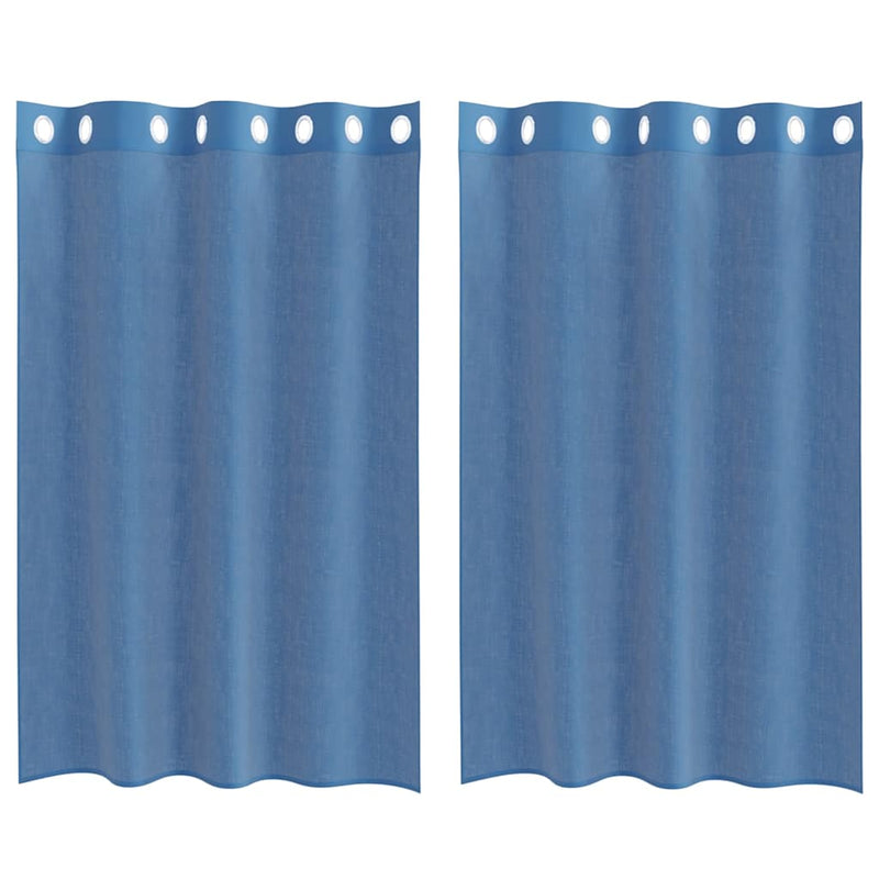 Load image into Gallery viewer, Vidaxl gordijnen voile met doorvoertules 2 st koningsblauw
