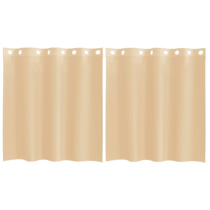 Load image into Gallery viewer, Vidaxl gordijnen voile met doorvoertules 2 st zand
