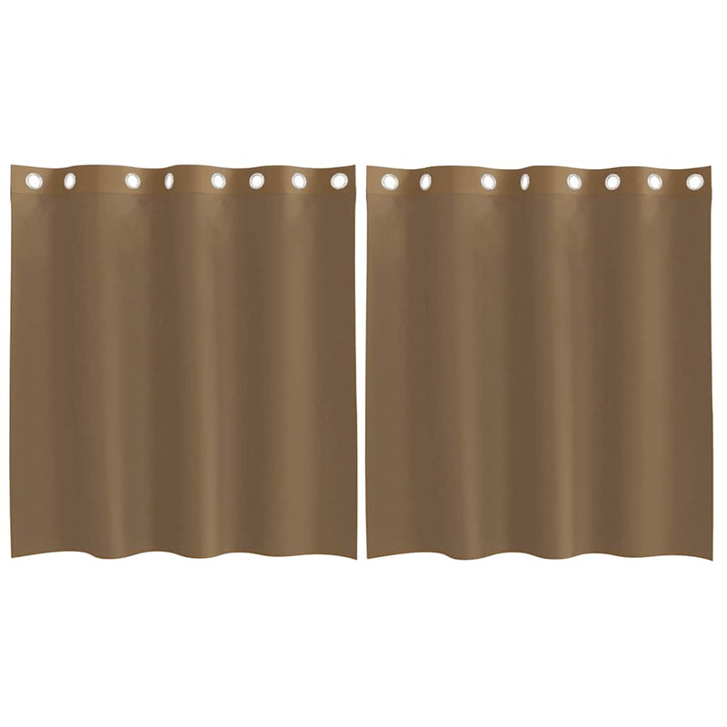 Load image into Gallery viewer, Vidaxl gordijnen voile met doorvoertules 2 st lichtbruin
