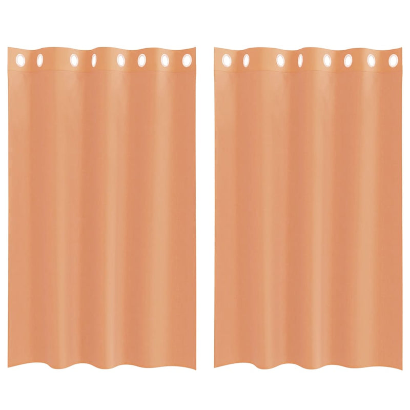 Load image into Gallery viewer, Vidaxl gordijnen voile met doorvoertules 2 st terracotta
