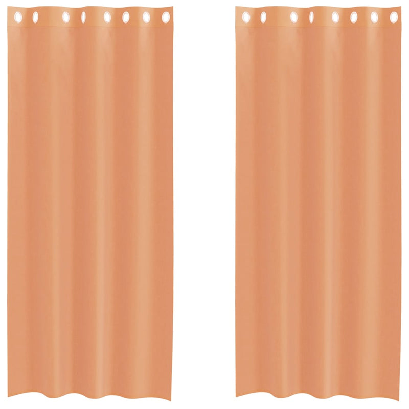 Load image into Gallery viewer, Vidaxl gordijnen voile met doorvoertules 2 st terracotta
