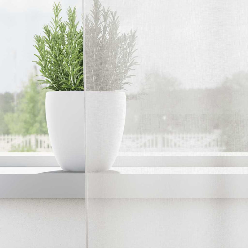 Load image into Gallery viewer, Vidaxl gordijnen voile met doorvoertules 2 st wit
