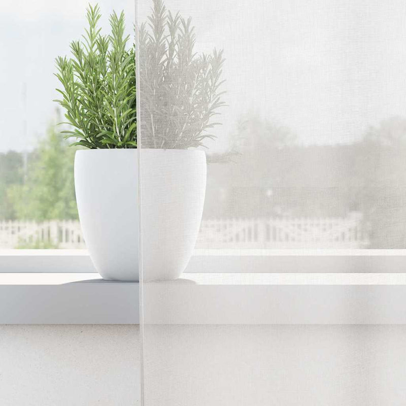 Load image into Gallery viewer, Vidaxl gordijnen voile met doorvoertules 2 st wit
