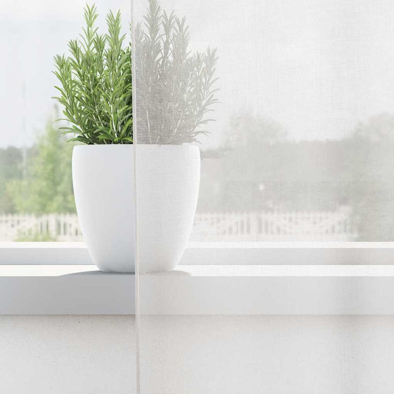 Load image into Gallery viewer, Vidaxl gordijnen voile met doorvoertules 2 st wit
