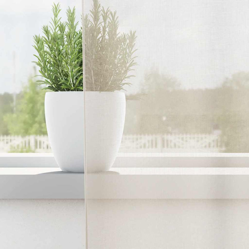 Load image into Gallery viewer, Vidaxl gordijnen voile met roedezakken 2 st crèmekleurig
