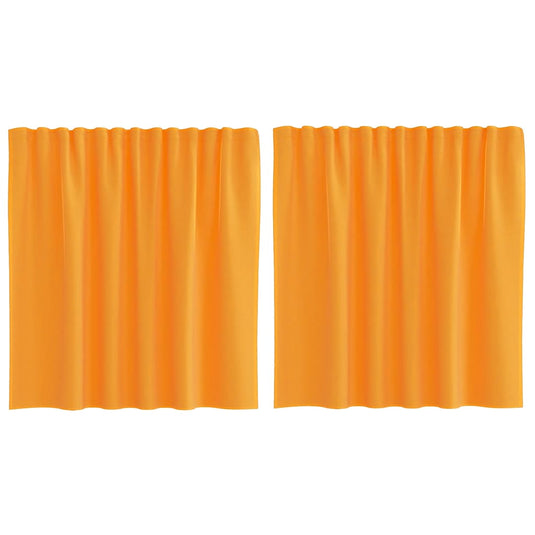 Vidaxl gordijnen voile met roedezakken 2 st oranje
