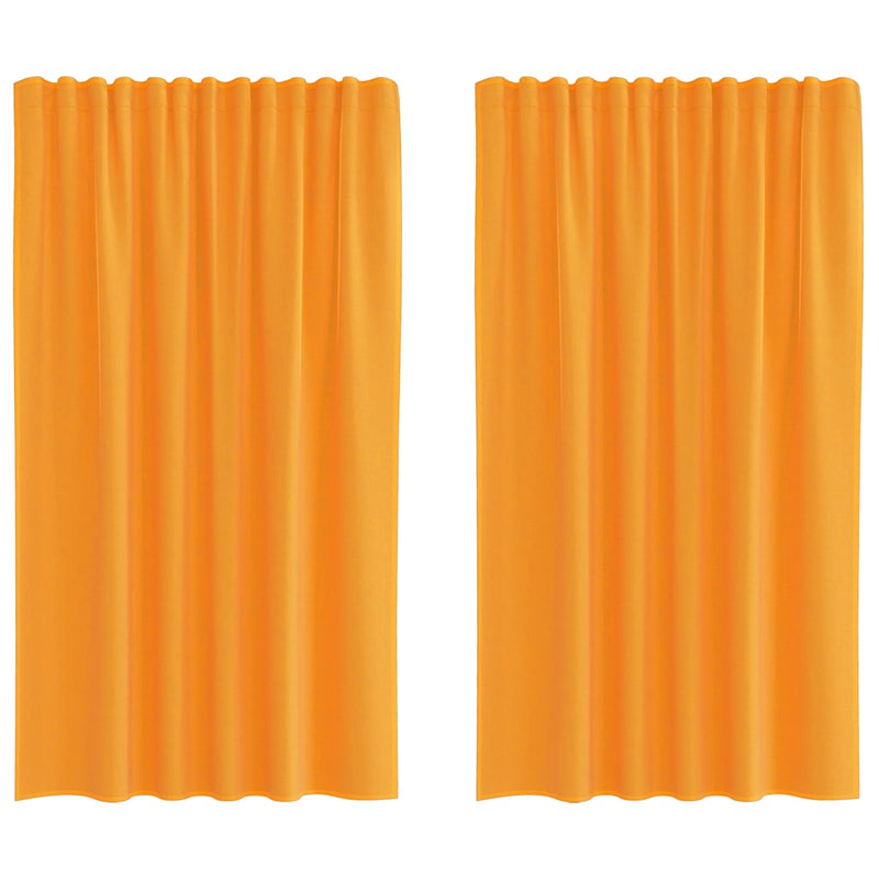 Load image into Gallery viewer, Vidaxl gordijnen voile met roedezakken 2 st oranje
