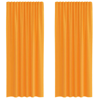 Vidaxl gordijnen voile met roedezakken 2 st oranje