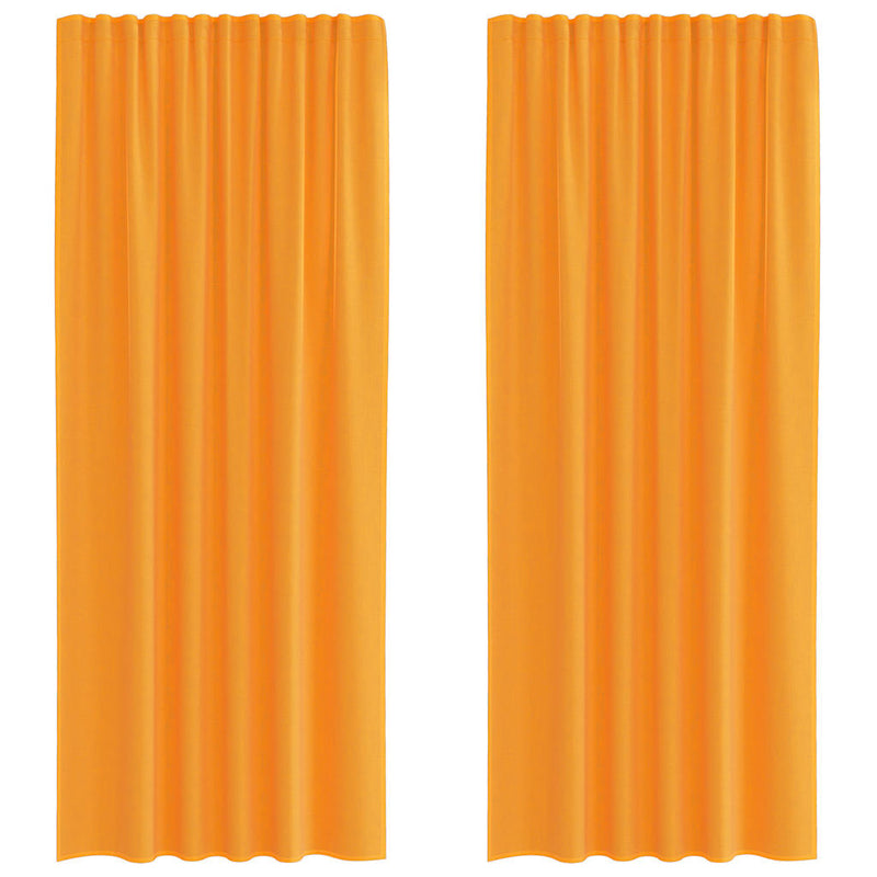 Load image into Gallery viewer, Vidaxl gordijnen voile met roedezakken 2 st oranje
