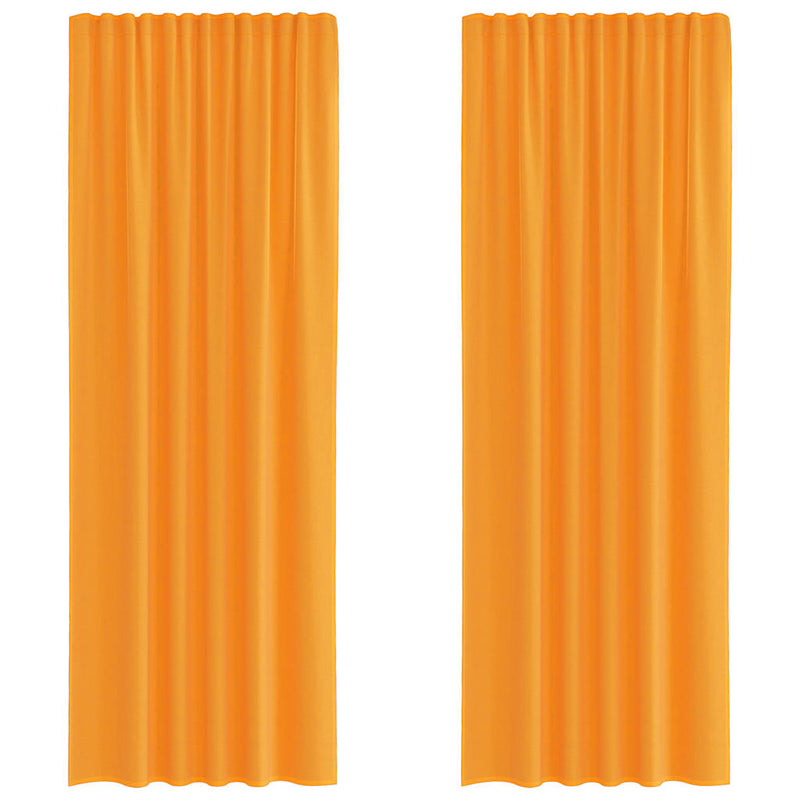 Load image into Gallery viewer, Vidaxl gordijnen voile met roedezakken 2 st oranje
