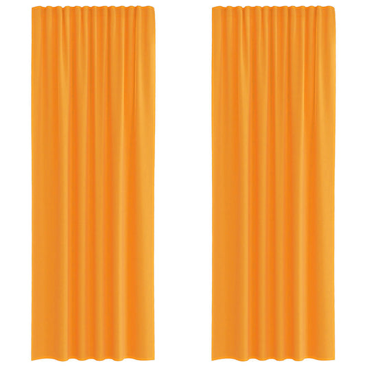 Vidaxl gordijnen voile met roedezakken 2 st oranje