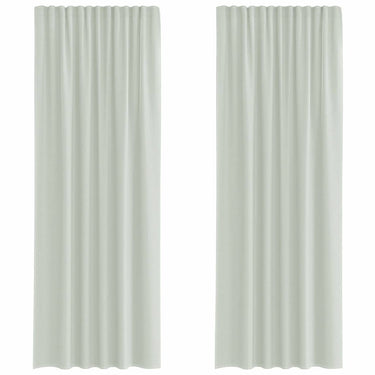 Vidaxl gordijnen voile met roedezakken 2 st lichtgrijs
