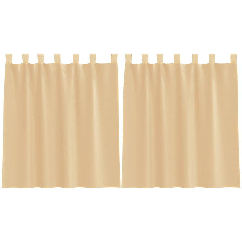 Load image into Gallery viewer, Vidaxl gordijnen voile met roedezakken 2 st zand
