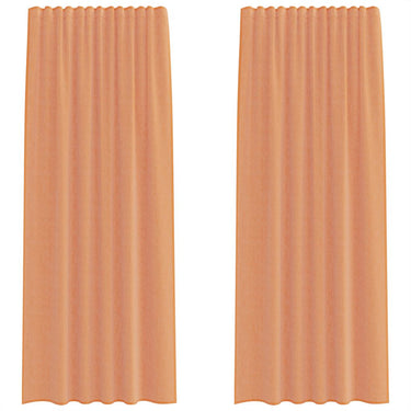Vidaxl voile gordijnen met roedezakken 2 st terracotta