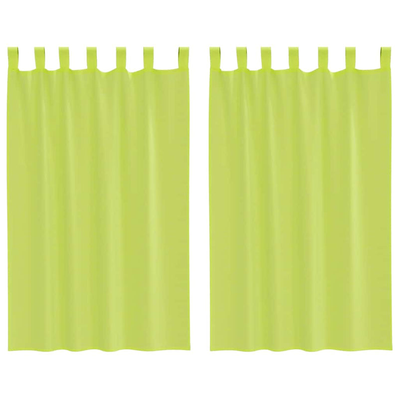 Load image into Gallery viewer, Vidaxl gordijnen voile met lipje top 2 st appelgroen
