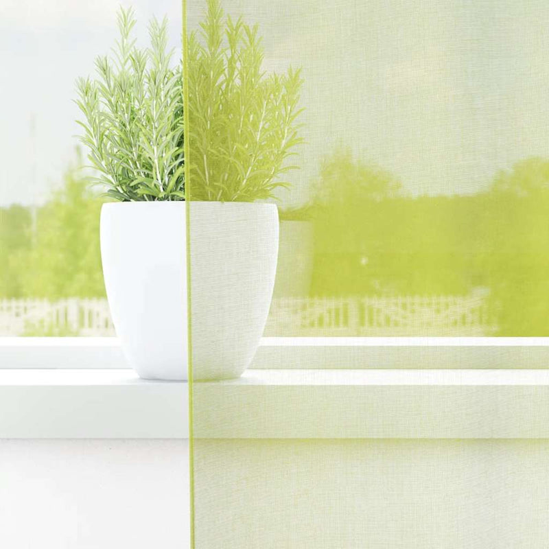 Load image into Gallery viewer, Vidaxl gordijnen voile met lipje top 2 st appelgroen
