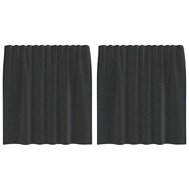 Vidaxl gordijnen voile met tab top 2 st zwart