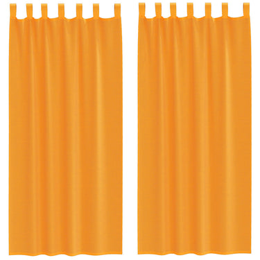 Vidaxl gordijnen met lussen 2 st 140x245 cm oranje