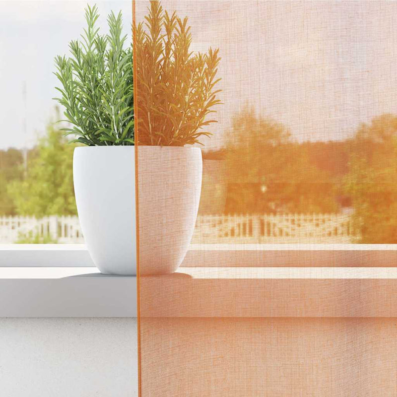 Load image into Gallery viewer, Vidaxl gordijnen met lussen 2 st 140x245 cm oranje
