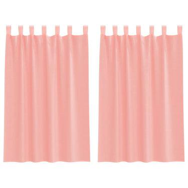 Vidaxl gordijnen met lussen 2 st 140x175 cm roze