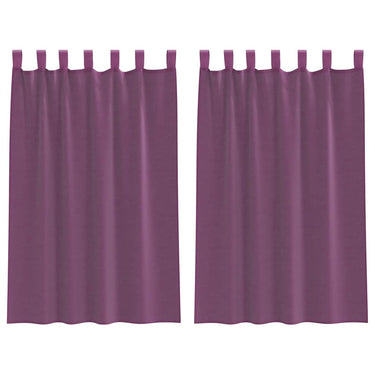 Vidaxl gordijnen met lussen 2 st 140x175 cm paars