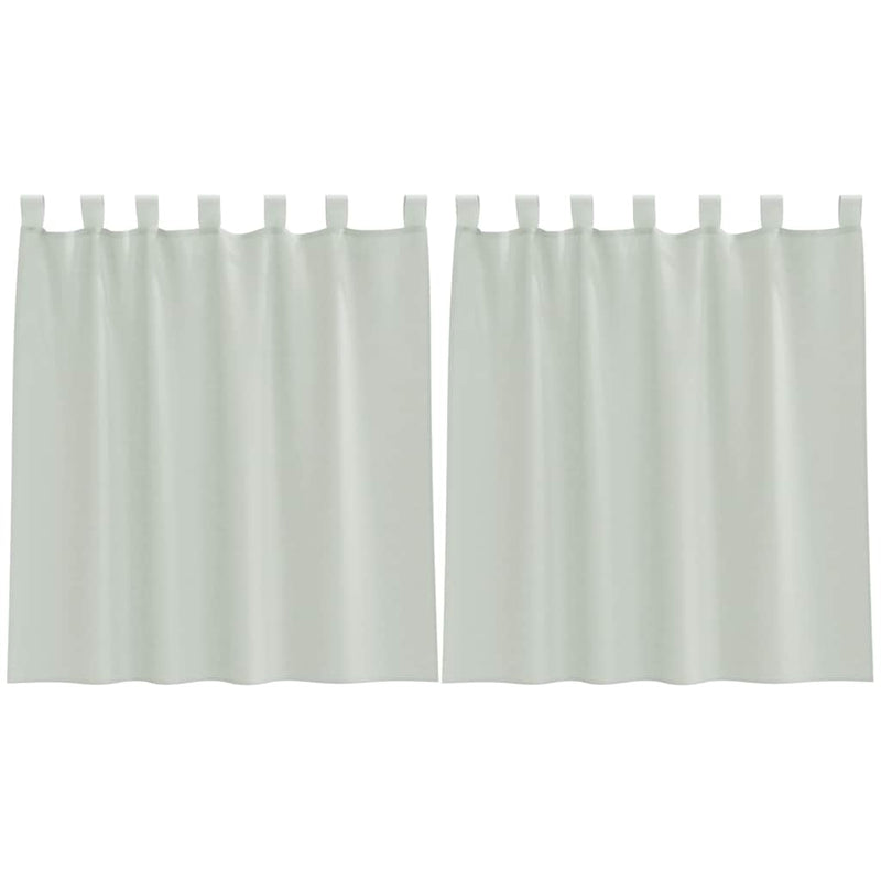 Load image into Gallery viewer, Vidaxl gordijnen voile met lussen 2 st 140x140 cm lichtgrijs
