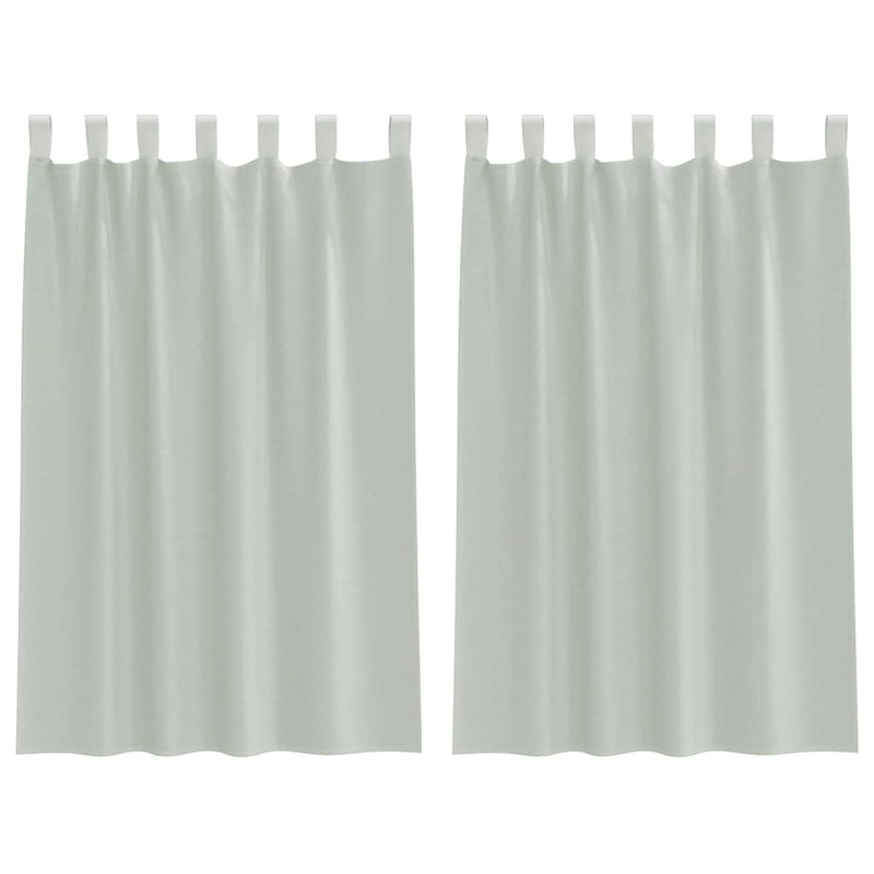 Load image into Gallery viewer, Vidaxl gordijnen voile met lussen 2 st 140x175 cm lichtgrijs
