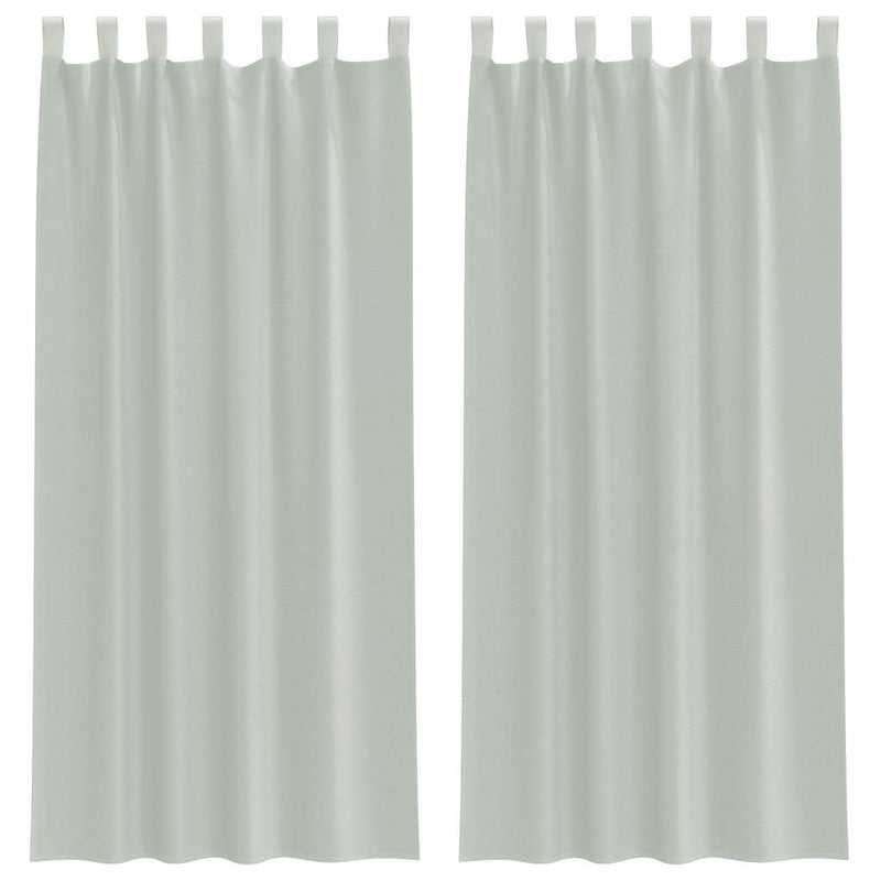Load image into Gallery viewer, Vidaxl gordijnen voile met lussen 2 st 140x225 cm lichtgrijs
