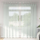 Vidaxl gordijnen voile met lussen 2 st 140x225 cm lichtgrijs