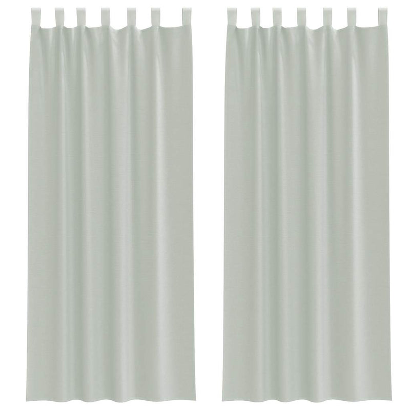Load image into Gallery viewer, Vidaxl gordijnen voile met lussen 2 st 140x260 cm lichtgrijs

