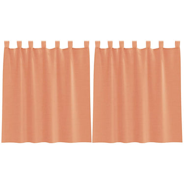 Vidaxl voile gordijnen met lussen 2 st terracotta 140x140 cm