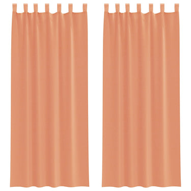 Vidaxl gordijnen met lussen 2 st terracotta 140x260 cm