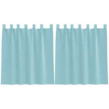 Vidaxl gordijnen voile met lussen 2 st 140x140 cm turkoois