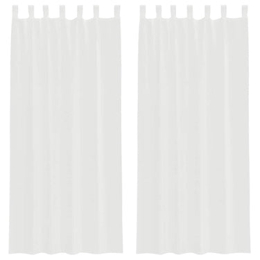 Vidaxl voile gordijnen met lussen 2 st 140x225 cm wit