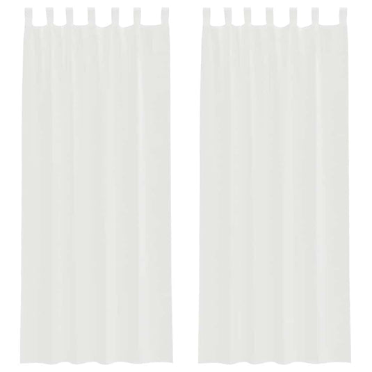 Vidaxl gordijnen met lussen 2 st 140x260 cm wit