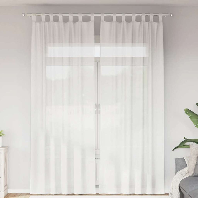 Load image into Gallery viewer, Vidaxl gordijnen met lussen 2 st 140x260 cm wit
