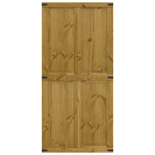 Vidaxl schuifdeur corona 90x210 cm massief grenenhout