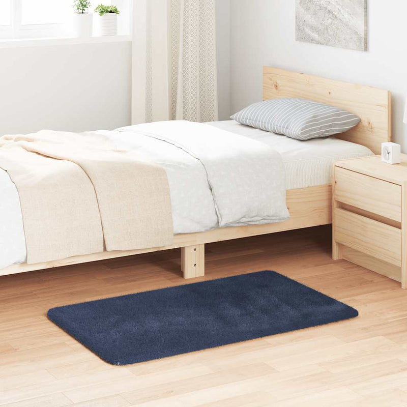 Load image into Gallery viewer, Vidaxl hoogpolig vloerkleed navarra 60x100 cm polyester marineblauw

